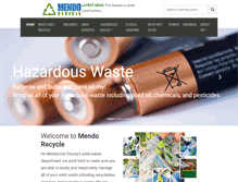 Tablet Screenshot of mendorecycle.org